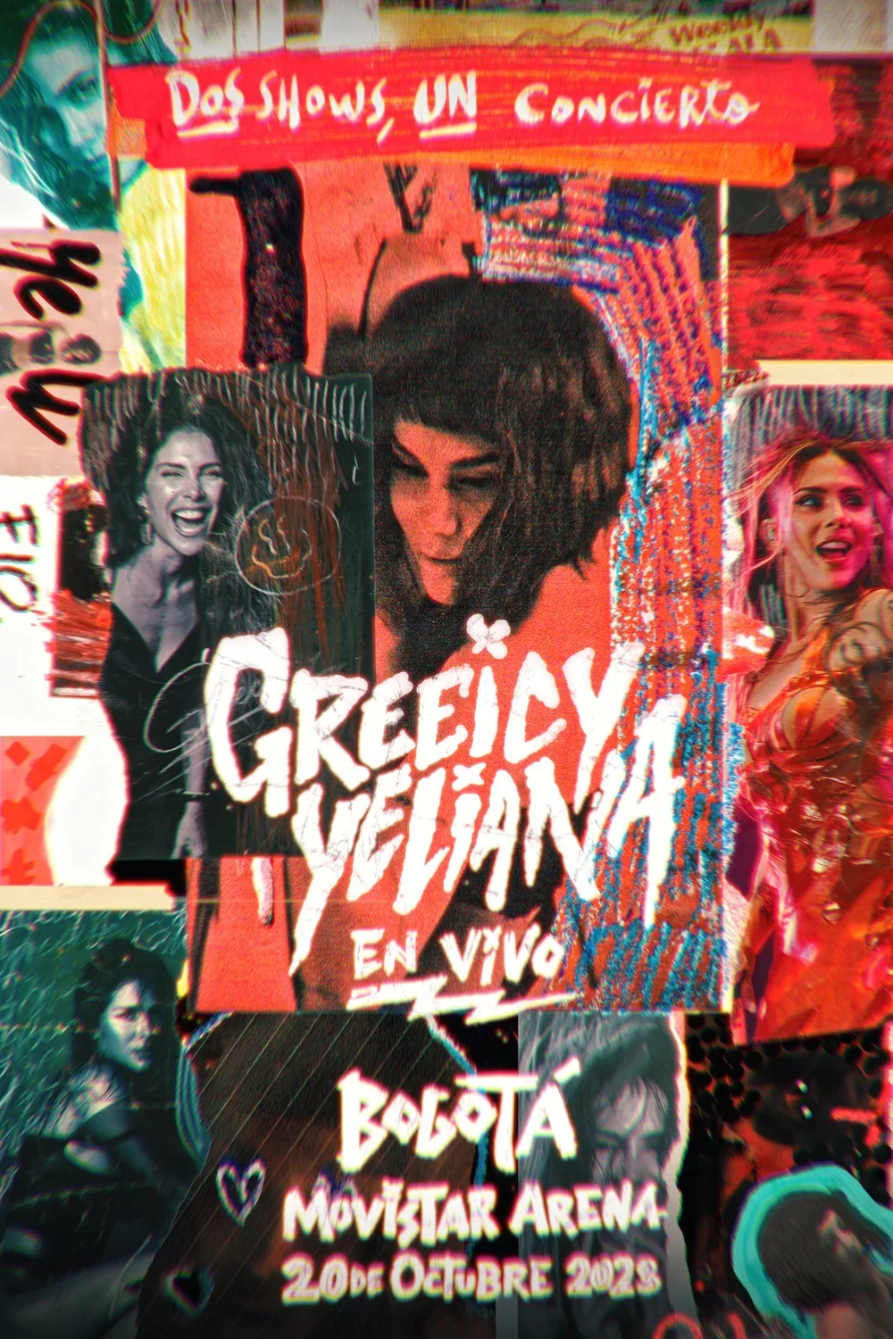 Yeliana promotional poster with raw visual treatment.